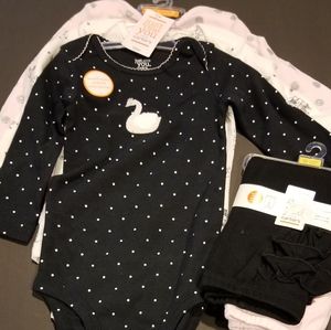 Baby 3 piece longsleeve body suit, 2 matching pant
